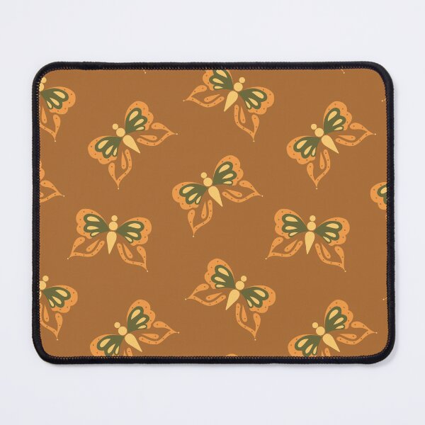 Item preview, Retro Butterflies in Rust Brown designed and sold by YesterdayColl.