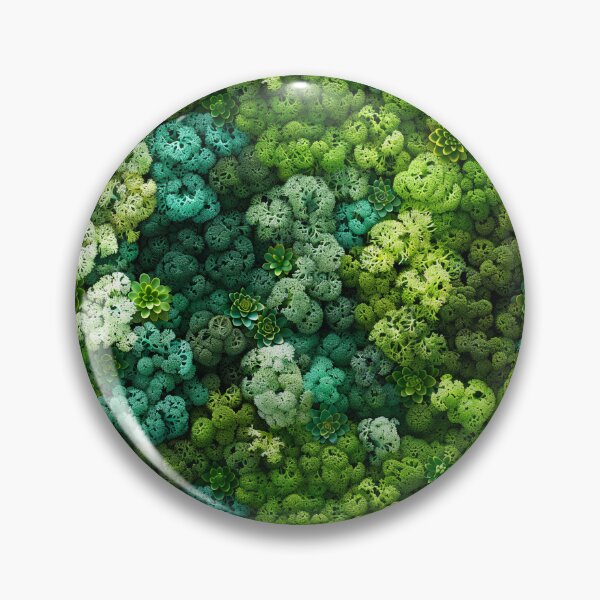 Item preview, Lush Green Moss and Succulents Botanical Pattern designed and sold by NTGUILTY.