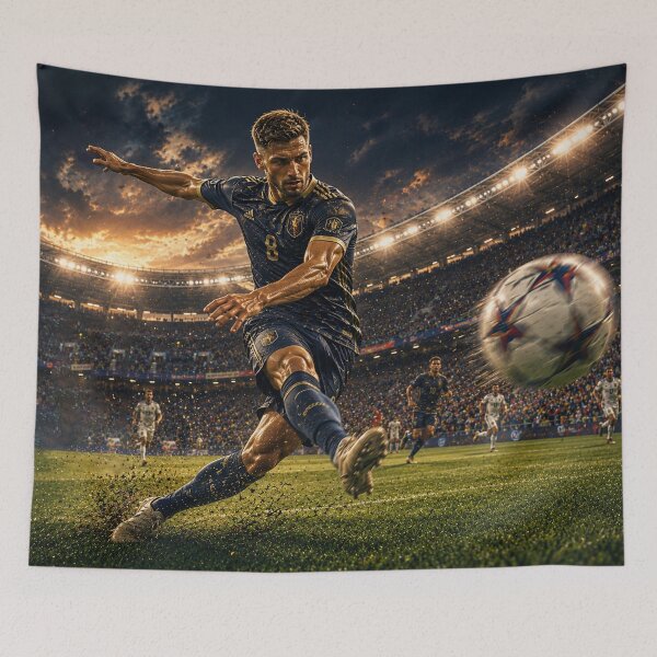 Item preview, Epic Football Battle – Soccer Players Action Stadium Sunset designed and sold by ZYVARENNE.