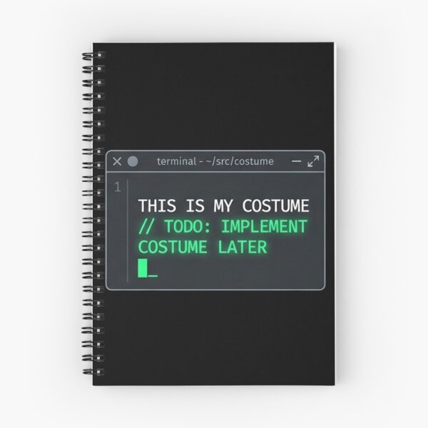 Item preview, This Is My Costume Programmer Coder Terminal Lazy Halloween T-Shirt    designed and sold by TeNovaStudio ⭐⭐⭐⭐⭐.