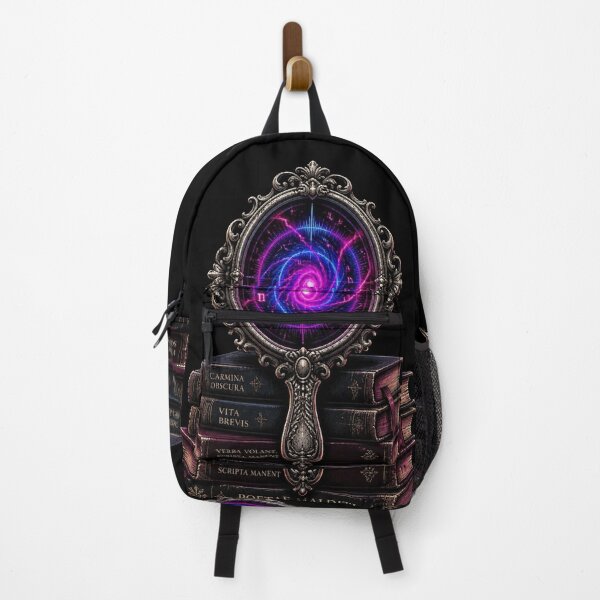Item preview, Gothic Steampunk Neon Mirror Dark Academia Books designed and sold by LazyDayzCo.
