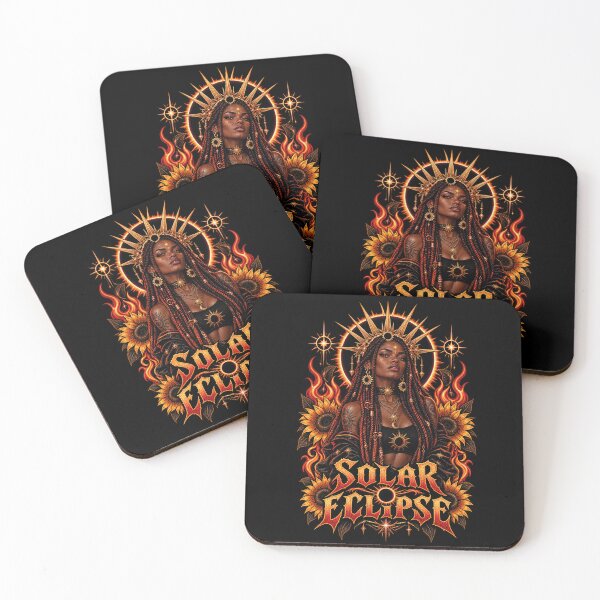 Item preview, Solar Eclipse Dark Sun Goddess Gothic Occult Art designed and sold by CrazySzoopWorld.