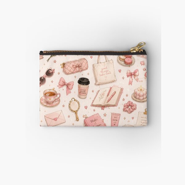 Item preview, Coquette Pink Aesthetic Pattern with Positive Affirmation Books  designed and sold by NinaVibeStudio.