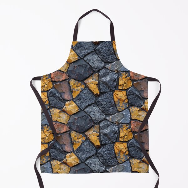 Item preview, Grey and Yellow Cracked Stone Wall Pattern designed and sold by NTGUILTY.