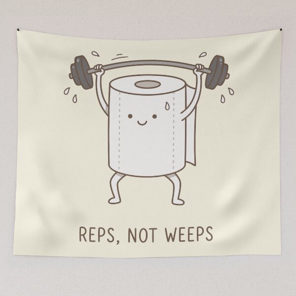 Item preview, Toilet Paper Weightlifting designed and sold by Amir Faysal.