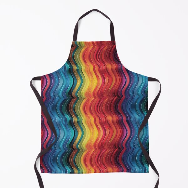 Item preview, Vibrant Wavy Ribbon Rainbow Stripes Pattern designed and sold by NTGUILTY.