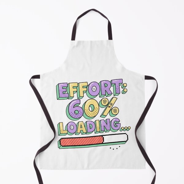 Item preview, Effort Loading Bar Sarcastic Typography designed and sold by AURA Vibes.