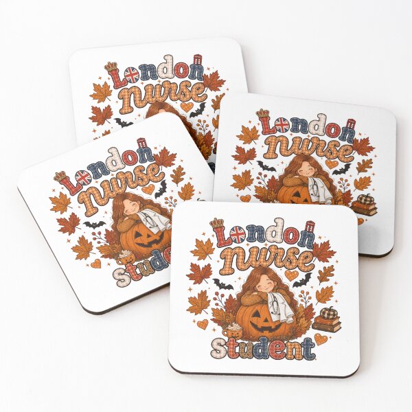Item preview, London Nurse Student Autumn Pumpkin Halloween designed and sold by TheChalkyFox.