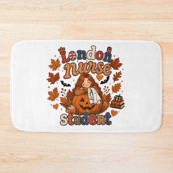 Item preview, London Nurse Student Autumn Pumpkin Halloween designed and sold by TheChalkyFox.