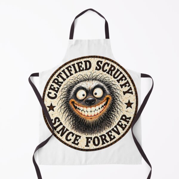 Item preview, Certified Scruffy Since Forever Honey Badger Badge designed and sold by paintingnou.