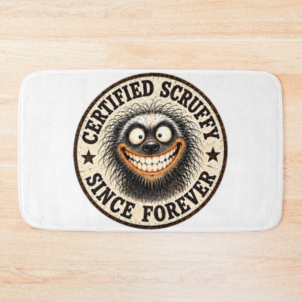 Item preview, Certified Scruffy Since Forever Honey Badger Badge designed and sold by paintingnou.