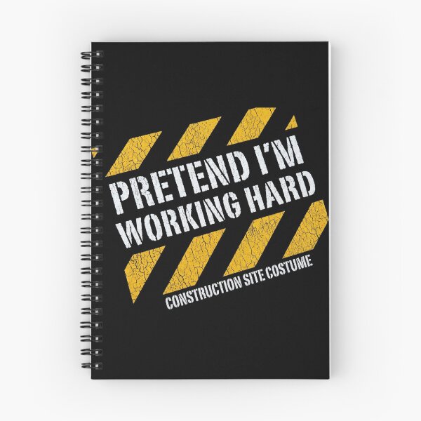 Item preview, Pretend I'm Working Hard Construction Site Costume Funny Lazy Halloween T-Shirt    designed and sold by TeNovaStudio ⭐⭐⭐⭐⭐.