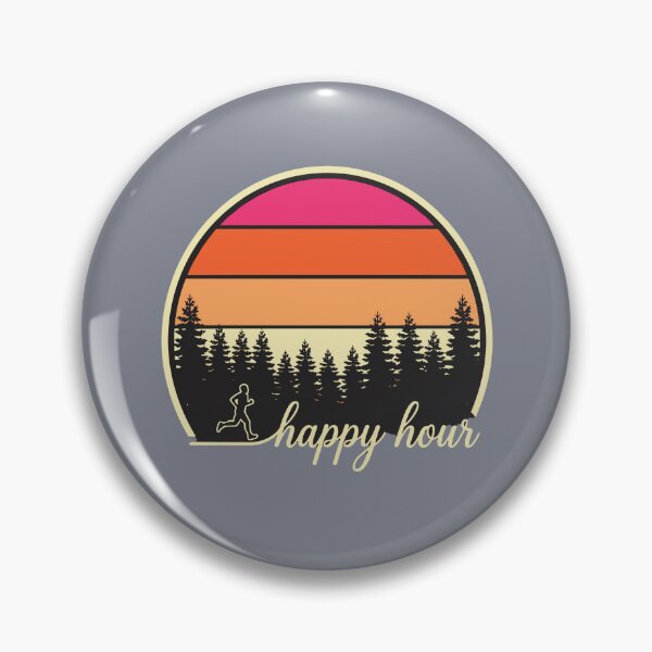 Item preview, Happy Hour Running Runner Jogger Marathon Outdoor Fitness Athlete designed and sold by SofiBlair.