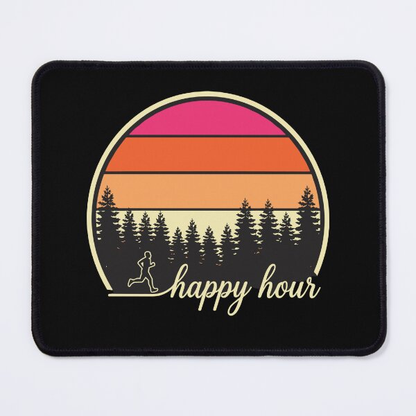 Item preview, Happy Hour Running Runner Jogger Marathon Outdoor Fitness Athlete designed and sold by SofiBlair.
