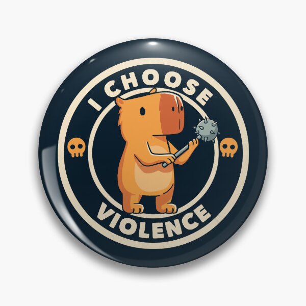 Item preview, I Choose Violence Funny Capybara designed and sold by Tobe Fonseca®.