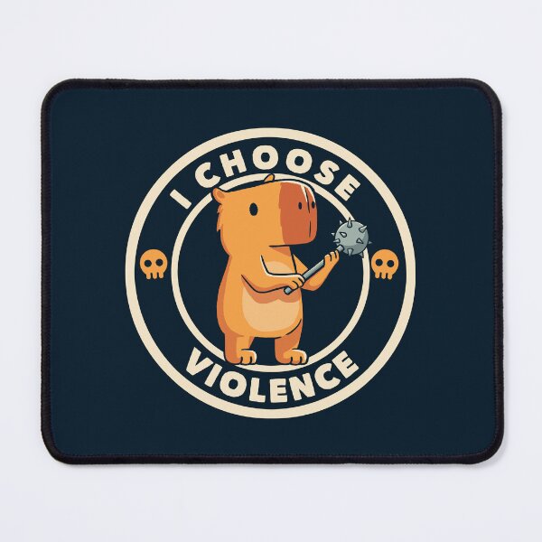 Item preview, I Choose Violence Funny Capybara designed and sold by Tobe Fonseca®.