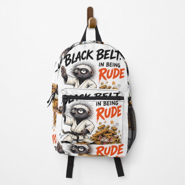 Item preview, Black Belt In Being Rude Honey Badger Martial Arts designed and sold by paintingnou.