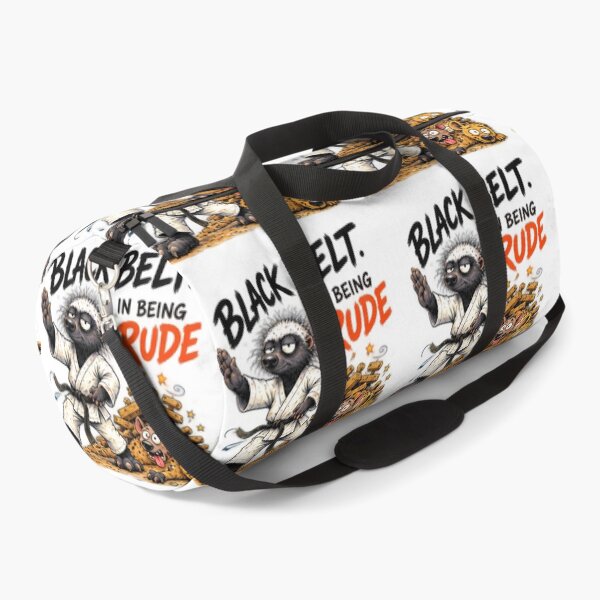 Item preview, Black Belt In Being Rude Honey Badger Martial Arts designed and sold by paintingnou.