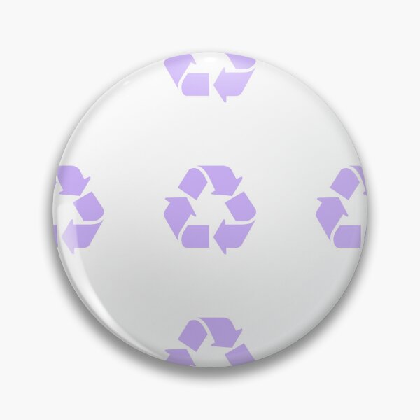 Item preview, Recycling Symbol Pastel Purple Sticker Pack/Sheet- Small Size designed and sold by SlimyFish.
