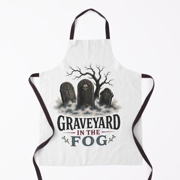 Item preview, Graveyard in the Fog – Vintage Haunted Cemetery designed and sold by RoyesButler.