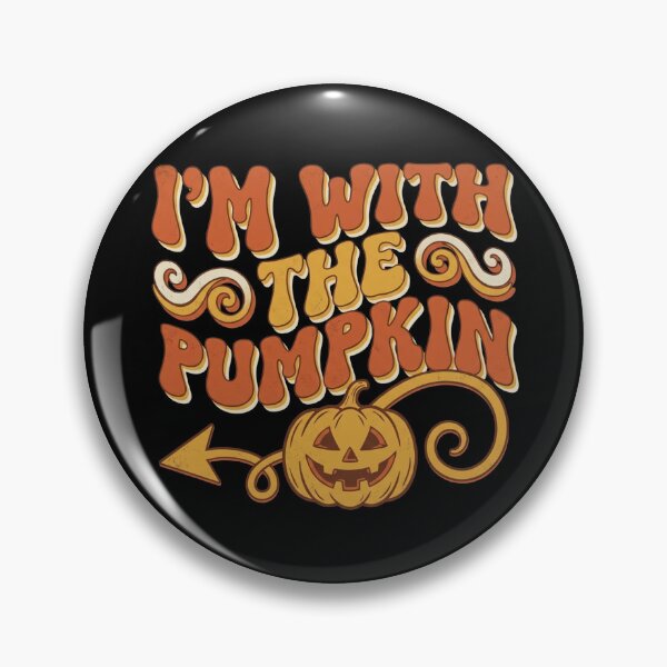 Item preview, I'm With The Pumpkin Matching Couples Halloween Costume Retro Fall Partner T-Shirt designed and sold by TeNovaStudio.