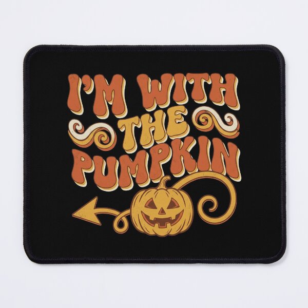 Item preview, I'm With The Pumpkin Matching Couples Halloween Costume Retro Fall Partner T-Shirt designed and sold by TeNovaStudio.