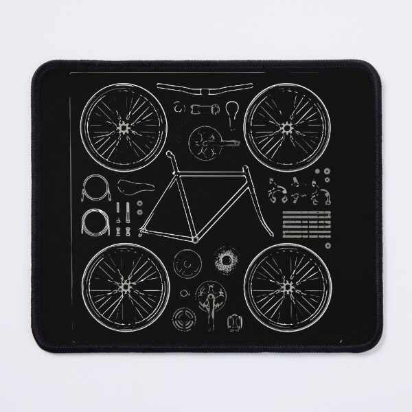 Item preview, Bicycle Parts Diagram Cycling Enthusiast designed and sold by SofiBlair.