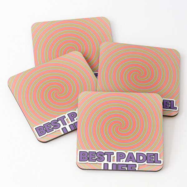 Item preview, Best Padel Life Groovy Retro Swirl Design designed and sold by CourtCultureHQ.