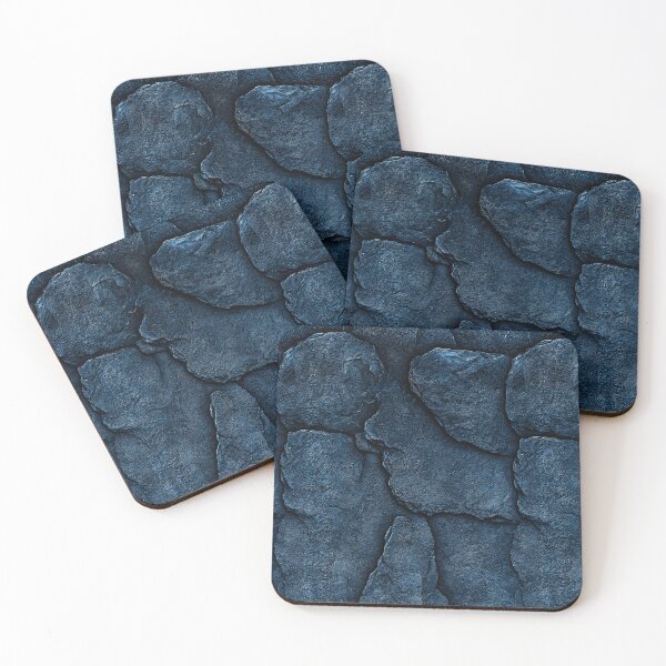 Item preview, Cracked Indigo Blue Basalt Stone Surface designed and sold by Piotrek0001.