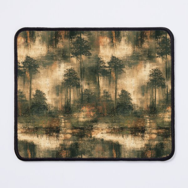 Item preview, Misty Pine Trees on Distressed Textured Wall designed and sold by Piotrek0001.