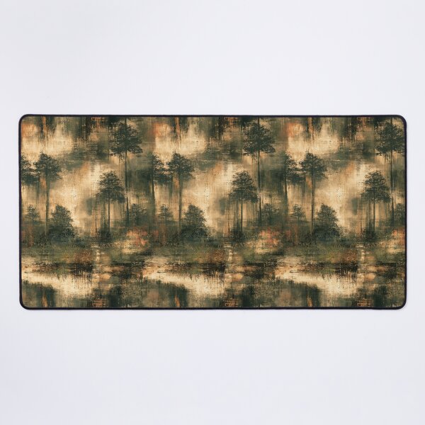 Item preview, Misty Pine Trees on Distressed Textured Wall designed and sold by Piotrek0001.
