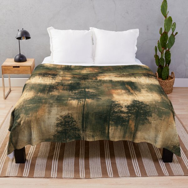 Item preview, Misty Pine Trees on Distressed Textured Wall designed and sold by Piotrek0001.