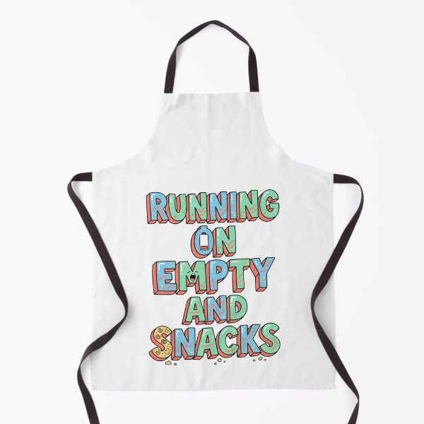 Item preview, Running On Empty And Snacks Tee Design designed and sold by AURA Vibes.