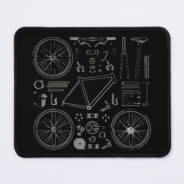 Item preview, Bicycle Parts Diagram Cycling Enthusiast Bike Mechanic designed and sold by SofiBlair.