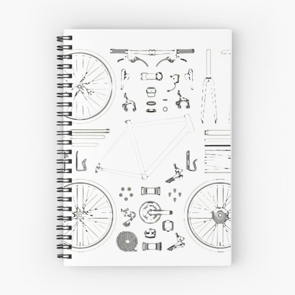 Item preview, Bicycle Parts Diagram Cycling Enthusiast Bike Mechanic designed and sold by SofiBlair.