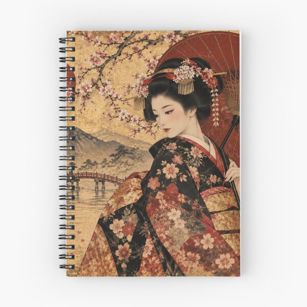 Item preview, Japanese Geisha Elegance – Vintage Japanese Art & Cherry Blossoms designed and sold by ZYVARENNE.