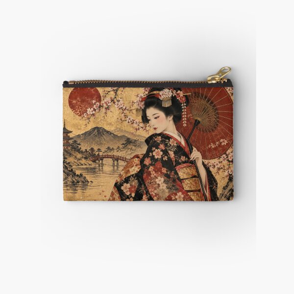 Item preview, Japanese Geisha Elegance – Vintage Japanese Art & Cherry Blossoms designed and sold by ZYVARENNE.