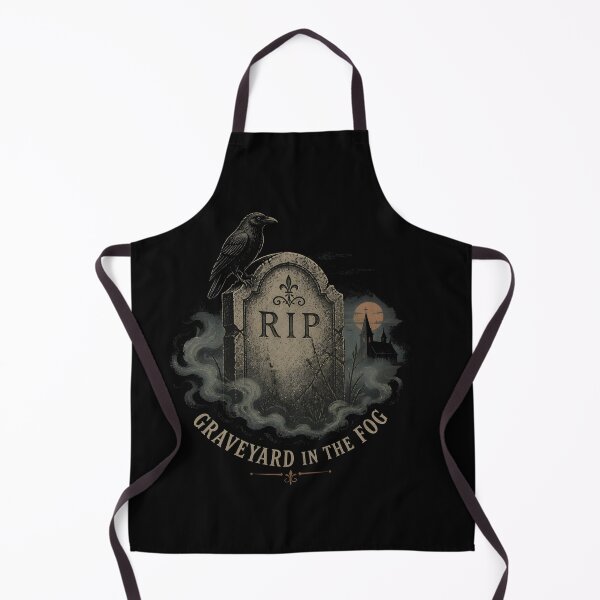 Item preview, Graveyard in the Fog – Gothic Raven Cemetery designed and sold by RoyesButler.