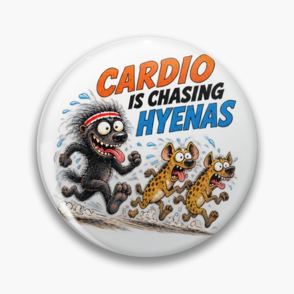 Item preview, Cardio Is Chasing Hyenas Honey Badger Fitness designed and sold by paintingnou.