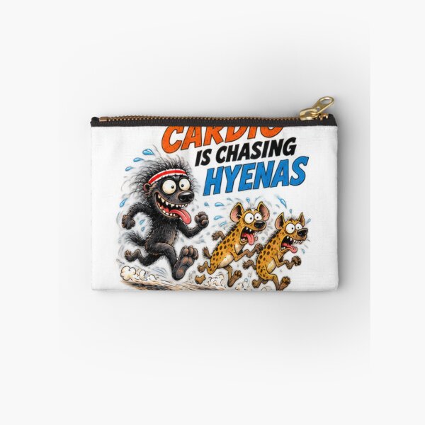 Item preview, Cardio Is Chasing Hyenas Honey Badger Fitness designed and sold by paintingnou.