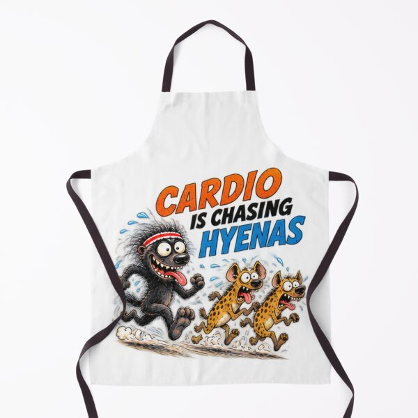 Item preview, Cardio Is Chasing Hyenas Honey Badger Fitness designed and sold by paintingnou.