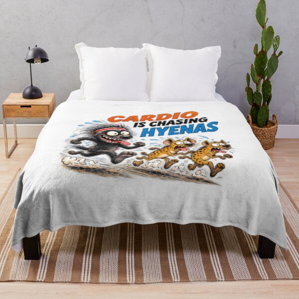 Item preview, Cardio Is Chasing Hyenas Honey Badger Fitness designed and sold by paintingnou.