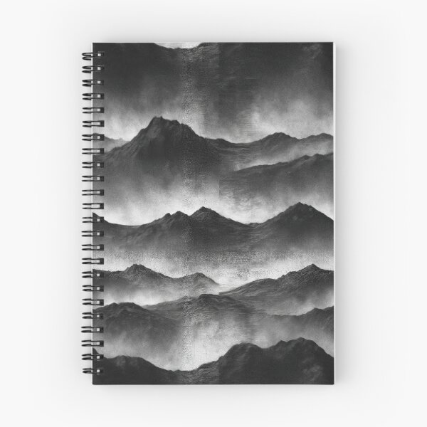 Item preview, Ink Wash Mountain Ridges on Raw Paper designed and sold by Piotrek0001.