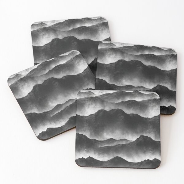 Item preview, Ink Wash Mountain Ridges on Raw Paper designed and sold by Piotrek0001.