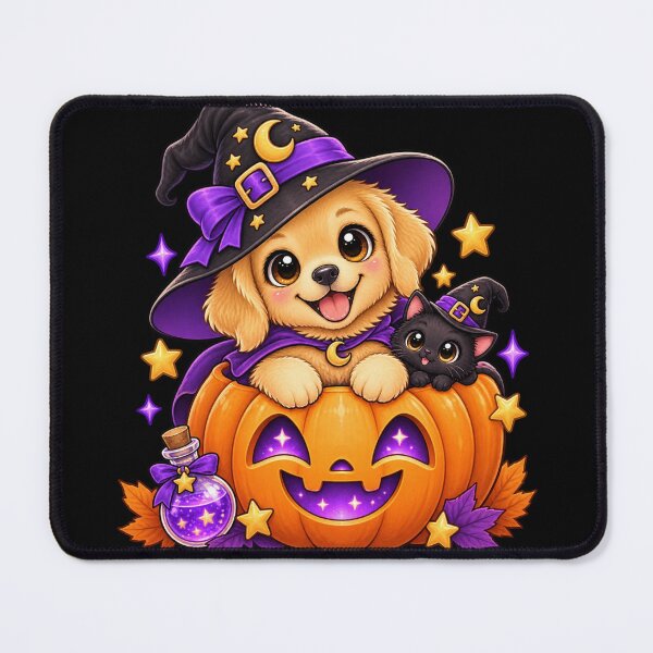 Item preview, Golden Retriever Witch — Magical Pumpkin designed and sold by CreationbyVona.