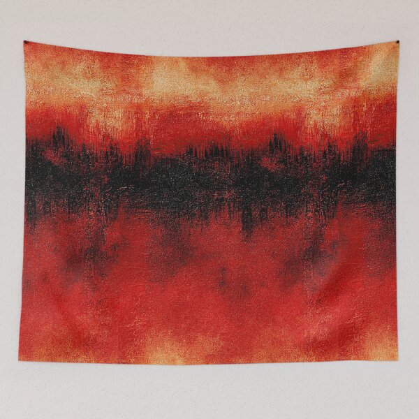 Item preview, Crimson Horizon Glow on Textured Charcoal designed and sold by Piotrek0001.