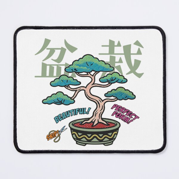 Item preview, Retro Pop Art Japanese Bonsai Tree Comic Style designed and sold by リクイペル.