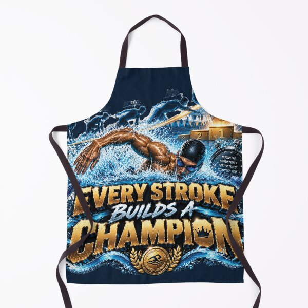 Item preview, Every Stroke Builds A Champion | Competitive Swimming Training Gift For Swimmers designed and sold by M. Mamdouh Artworks.