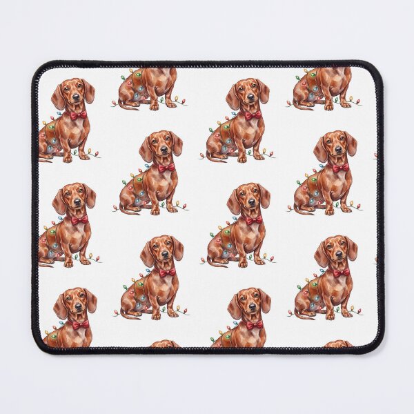 Item preview, Dachshund Christmas Lights Bowtie designed and sold by Tiffany Roy.