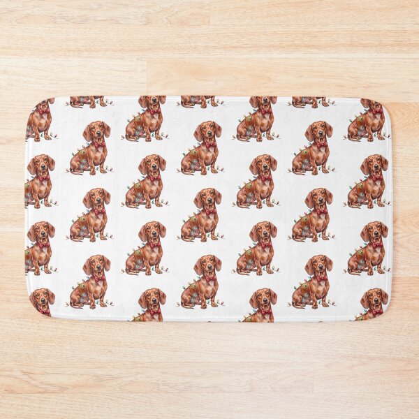 Item preview, Dachshund Christmas Lights Bowtie designed and sold by Tiffany Roy.